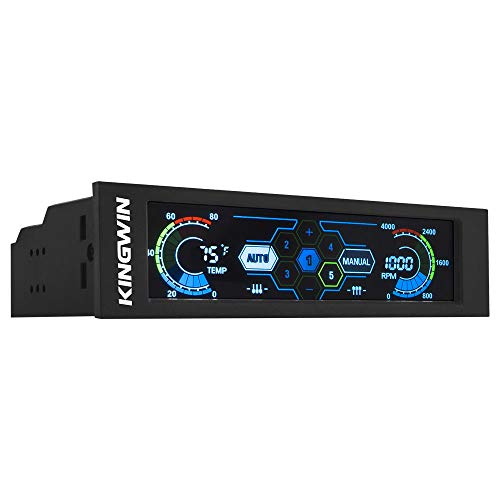 Kingwin FPX-007 Performance 5.25" Touchscreen LCD Fan Controller Cooling with Li