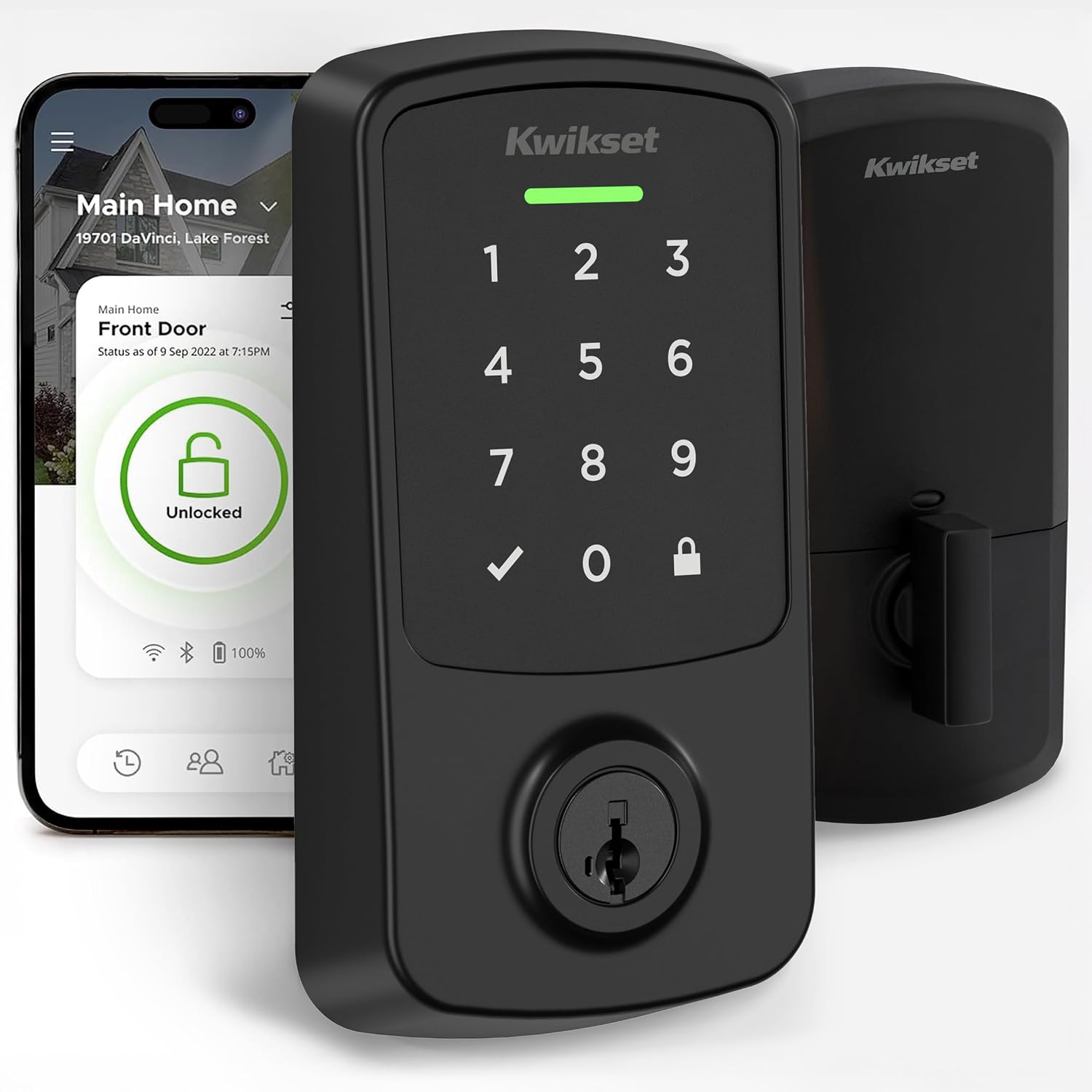 Kwikset Aura Reach Smart Lock Matter Over Thread and Bluetooth Enabled Keyless E