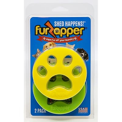 2 Pack FurZapper Pet Hair Remover for Laundry - Reusable Dog & Cat Hair Remover