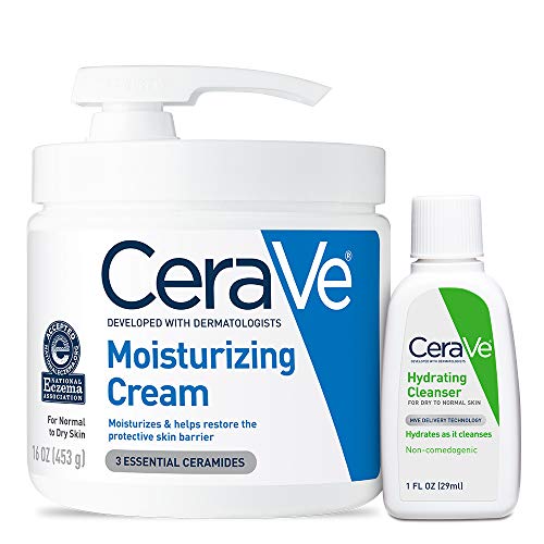 CeraVe Moisturizing Cream & Hydrating Facial Cleanser Set for Dry Skin