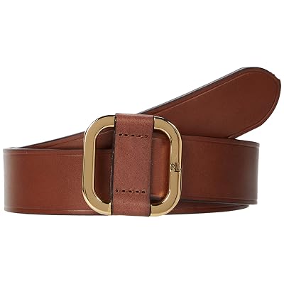 LAUREN Ralph Lauren Slide Buckle Leather Belt Cuoio SM (31" Waist)