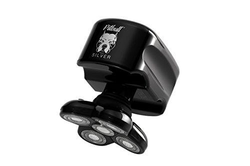 Skull Shaver Pitbull Silver Electric Razor -for a Perfect Bald Look Wet/Dry 5 He