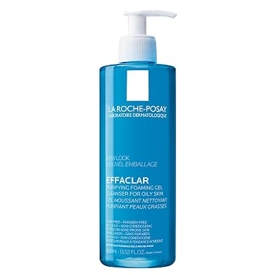 La Roche-Posay Effaclar Foaming Gel Cleanser for Oily Skin, 13.52 fl oz