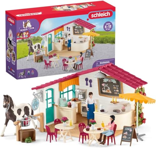 Schleich Horse Club - Playset Rider Café 97 Piezas - Para Niños Mayores de 5 Años | 42592