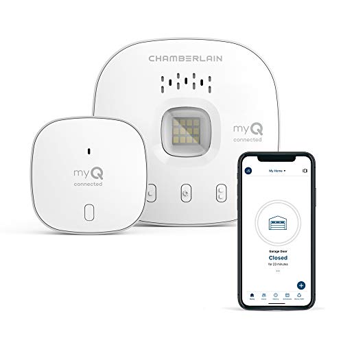 CHAMBERLAIN Smart Garage Control - Centro Inalámbrico y Sensor de Garaje con Wifi y Bluetooth