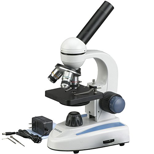 Microscopio Monocular Compuesto sin Cable AmScope M158C, WF10x y WF25x