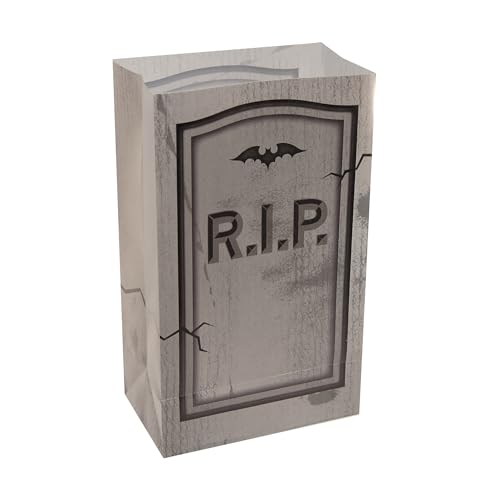 Bolsas Luminarias de Plástico LumaBase, Lápida - Paquete de 12