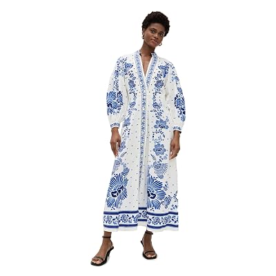 Vestido Exclusivo Jardin de Mujer FARM Rio, Forest Soul Blanco Roto, XS