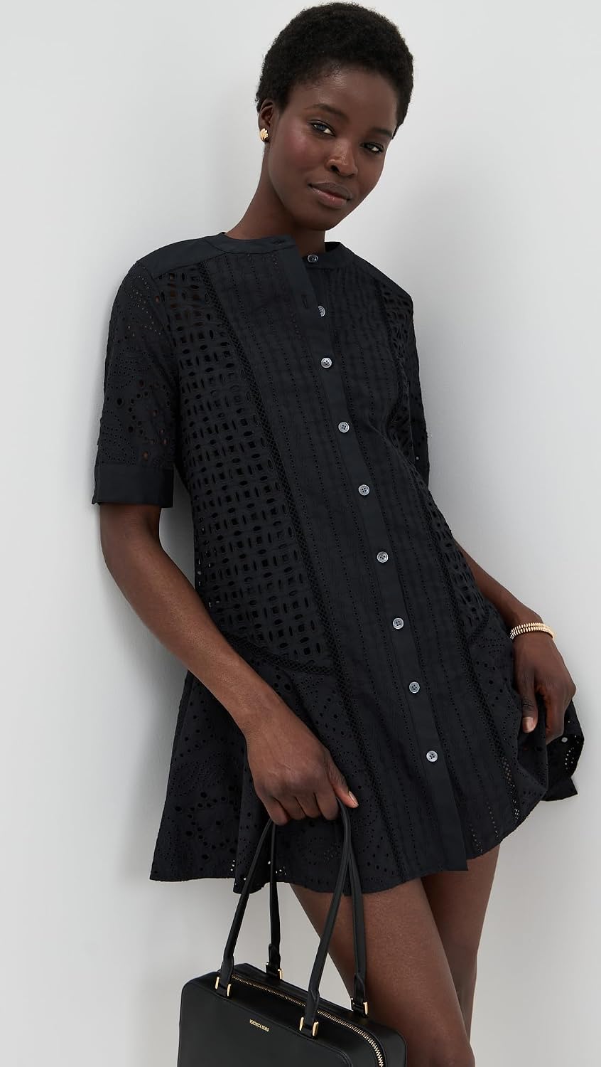 Vestido Dara de Mujer Veronica Beard, Negro, 0