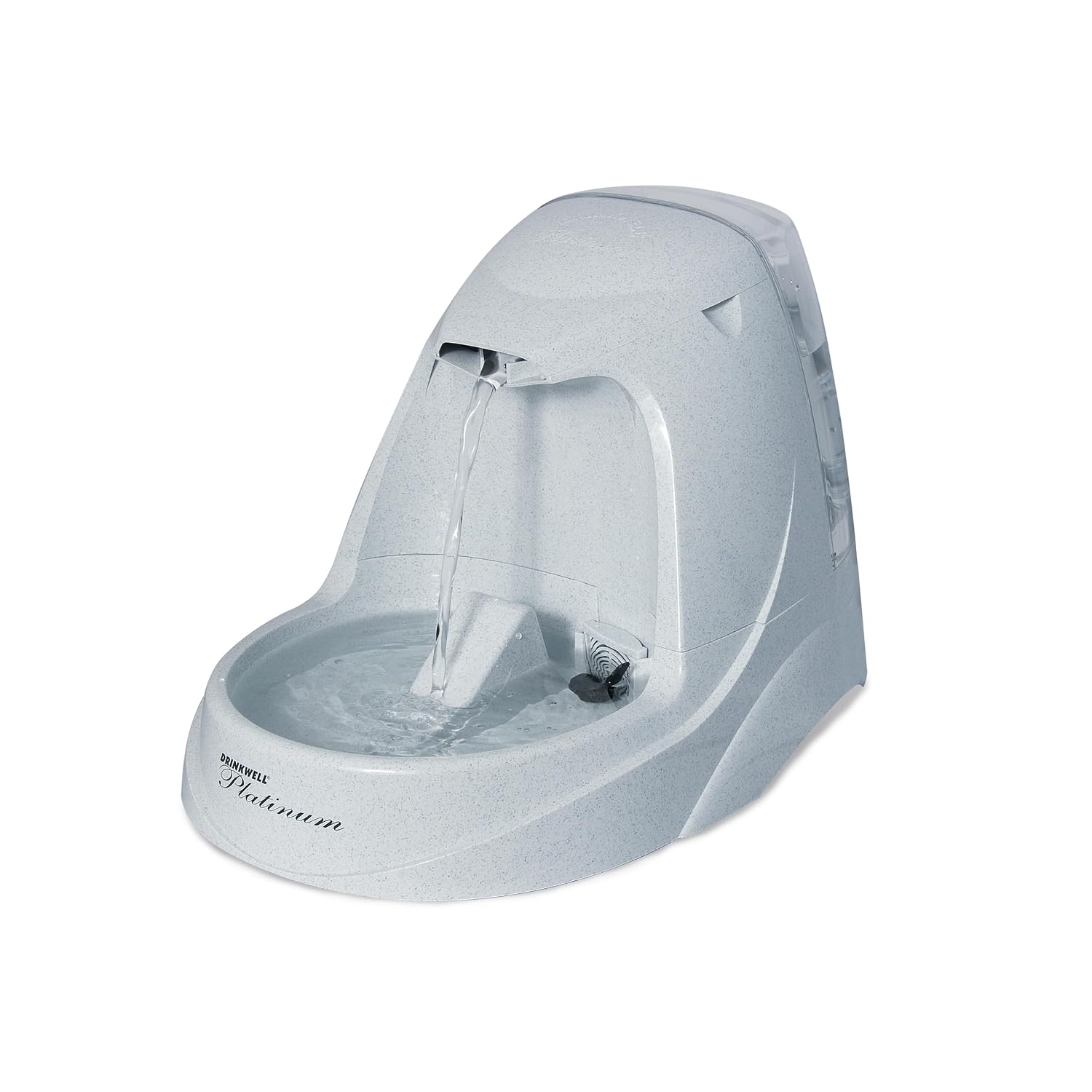 Fuente de Agua PetSafe Drinkwell Platinum para Gatos, 168 oz/5L, Gris