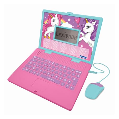 Lexibook, Computadora Educativa Infantil Unicornio, JC598UNIi1