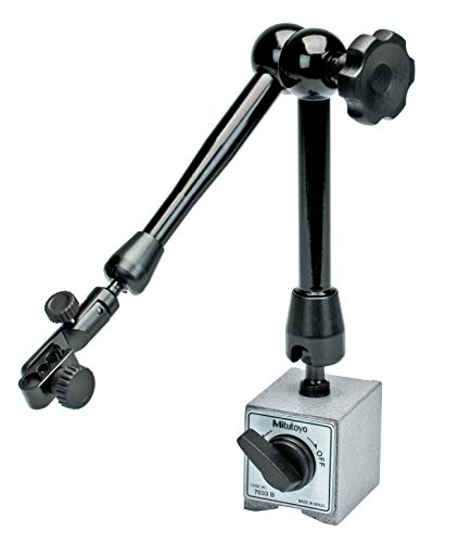 Soporte Magnético Universal Mitutoyo 7033B, 3/8"/6 mm/8 mm, Cola de Milano, Cierre Mecánico