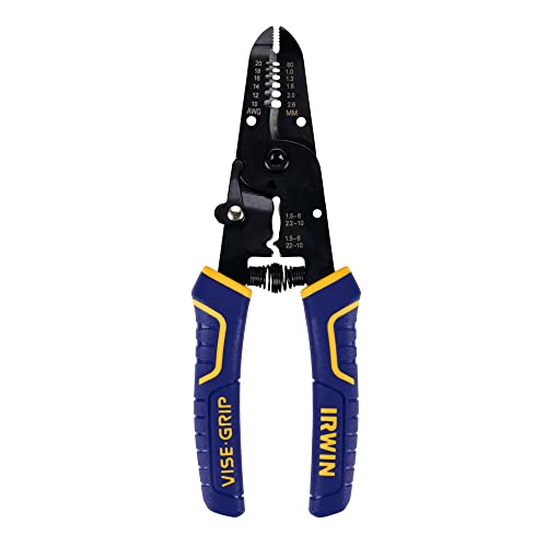 Herramienta Peladora de Alambre/Cortador de Alambre IRWIN VISE-GRIP, 7 Pulgadas (2078317), Azul