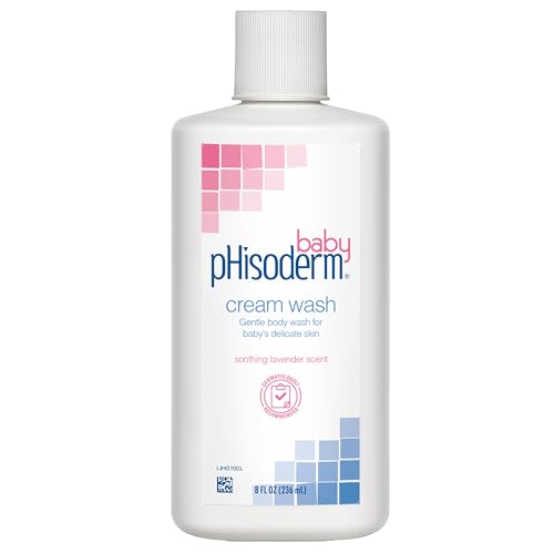 Limpiador en Crema pHisoderm para Bebé y Recién Nacido, pH Balanceado, Aroma a Lavanda, Suave e Hidratante