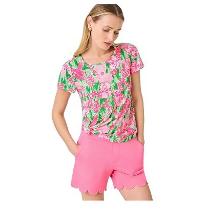 Lilly Pulitzer, Mujer, Etta Escote Redondo, Putting Green Hannah, Mediano
