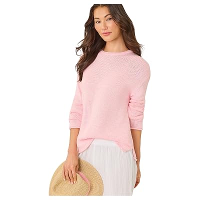 Suéter para mujer Lilly Pulitzer Lotan Pink Muse Marl MD One Size