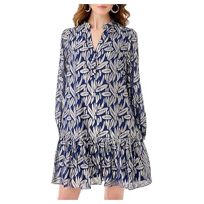 Vestido de Seda Evaline para Mujer Lilly Pulitzer Low Tide Navy 1 2
