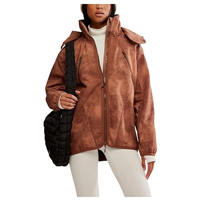 Chaqueta Free People Women's Canyon Crushin Toasted Coconut X-Large