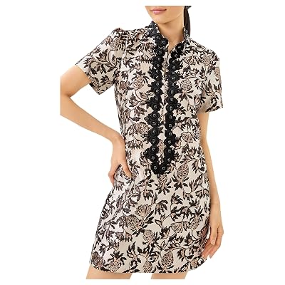 Lilly Pulitzer Womens Teddy Jacquard Shift Noir Pineapple Puff Metallic 4