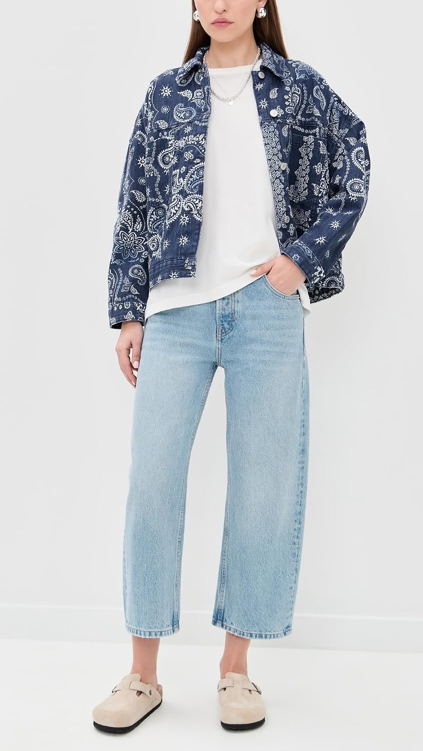 Jeans Boyfriend Dropped Deep Trance para Mujer Free People, Sweet Dreams, 28