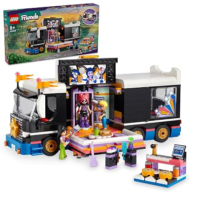 Kit de Construcción Vehículo Autobús de Gira Pop Star LEGO Friends, Juguetes Socioemocionales con B