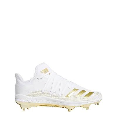 Taco de Béisbol adidas Afterburner 6 - Hombre Blanco/Dorado Metálico 10.5