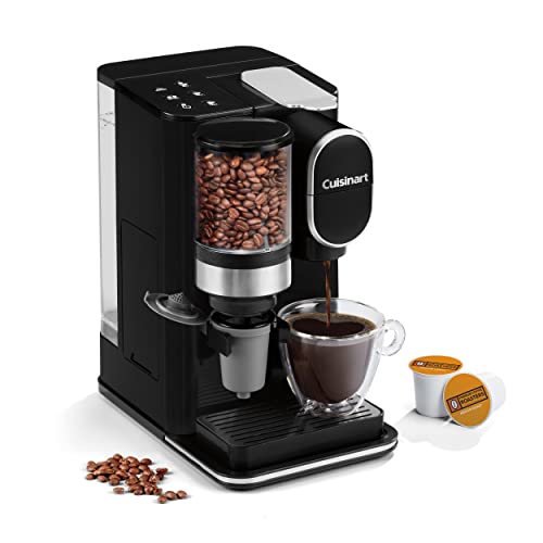 Cafetera Cuisinart Grind And Brew de una sola porción de 3 tazas, color negro