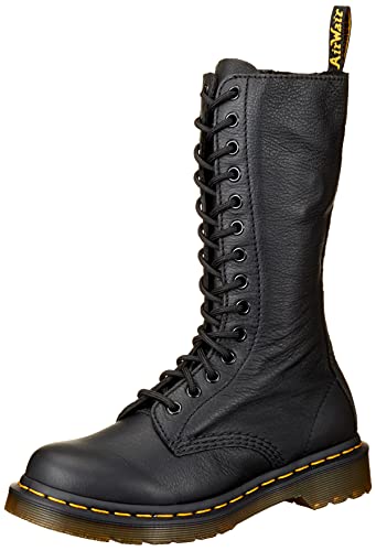 Bota Dr. Martens Women's 1B99 de 14 ojetes, Negro, 5 UK/7 M US