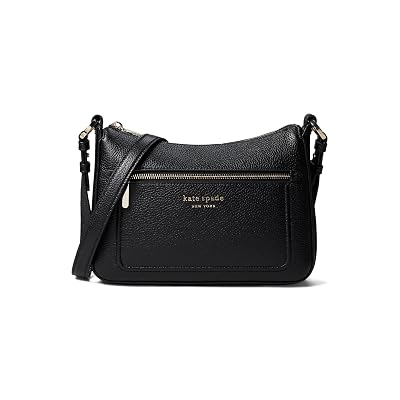 kate spade new york Hudson Bolso Bandolera Mediano de Cuero Pebbled Negro One Size