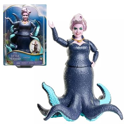 Muñeca de Moda Ursula de Mattel Disney La Sirenita con Accesorios Inspirada en