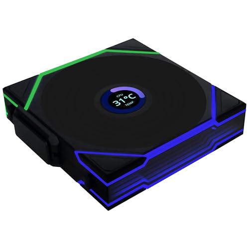 Ventilador para Gabinete Lian Li UNI FAN TL WIRELESS LCD 1x120mm Negro (G99.12TLLCD1W1B.00)