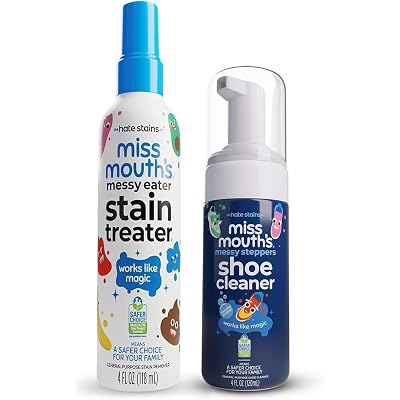 Dúo Removedor de Manchas Miss Mouth's Stain Treater y Limpiador de Zapatos Messy Steppers