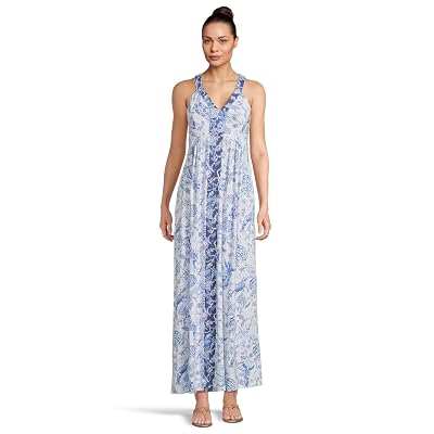 Vestido Maxi Lilly Pulitzer Carmilla para Mujer Resort White Barefoot Beachcombers