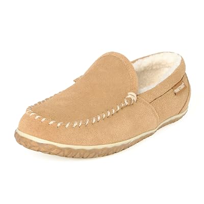 Mocasín Minnetonka Tilden para Hombre en Gamuza, Canela, 10 M US