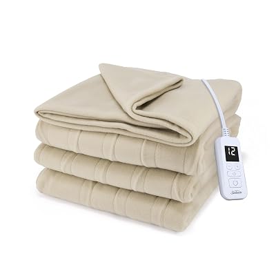 Manta Térmica Sunbeam Royal Ultra Fleece Gris Piedra Full 84 x 72 in