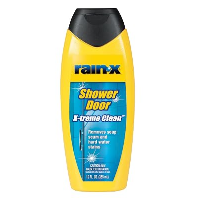 Limpiador de Puertas de Ducha Rain-X 630035 X-Treme Clean, 12 Fl. Oz, Formulado para Limpiar