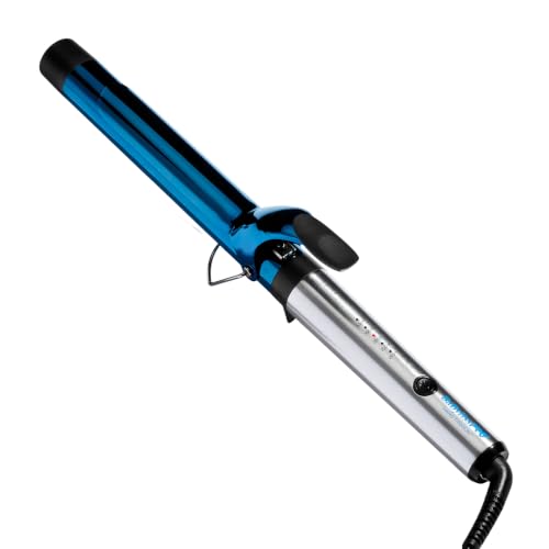 BaBylissPRO Plancha Rizadora de Cañón Extendido, Nano Titanio, 1 1/4", Azul