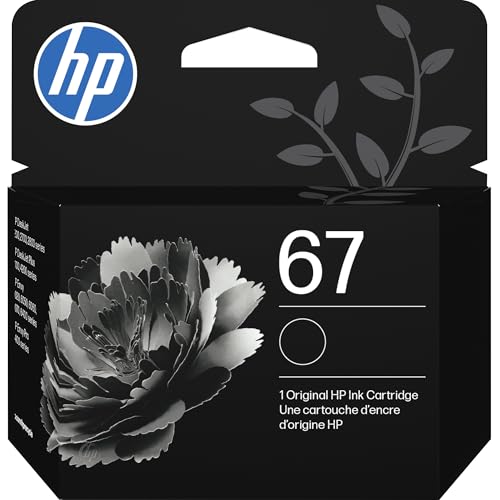 Cartucho de Tinta HP 67 Negro | Compatible con DeskJet 1255, 2700, 4100 y Envy 6000, 6