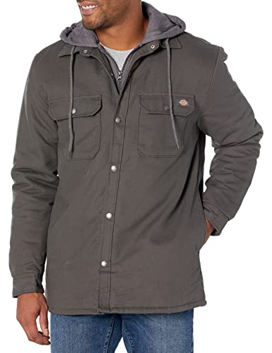 Chaqueta Dickies de Lana Polar con Capucha y Tela Duck con DWR, SLATE, XL