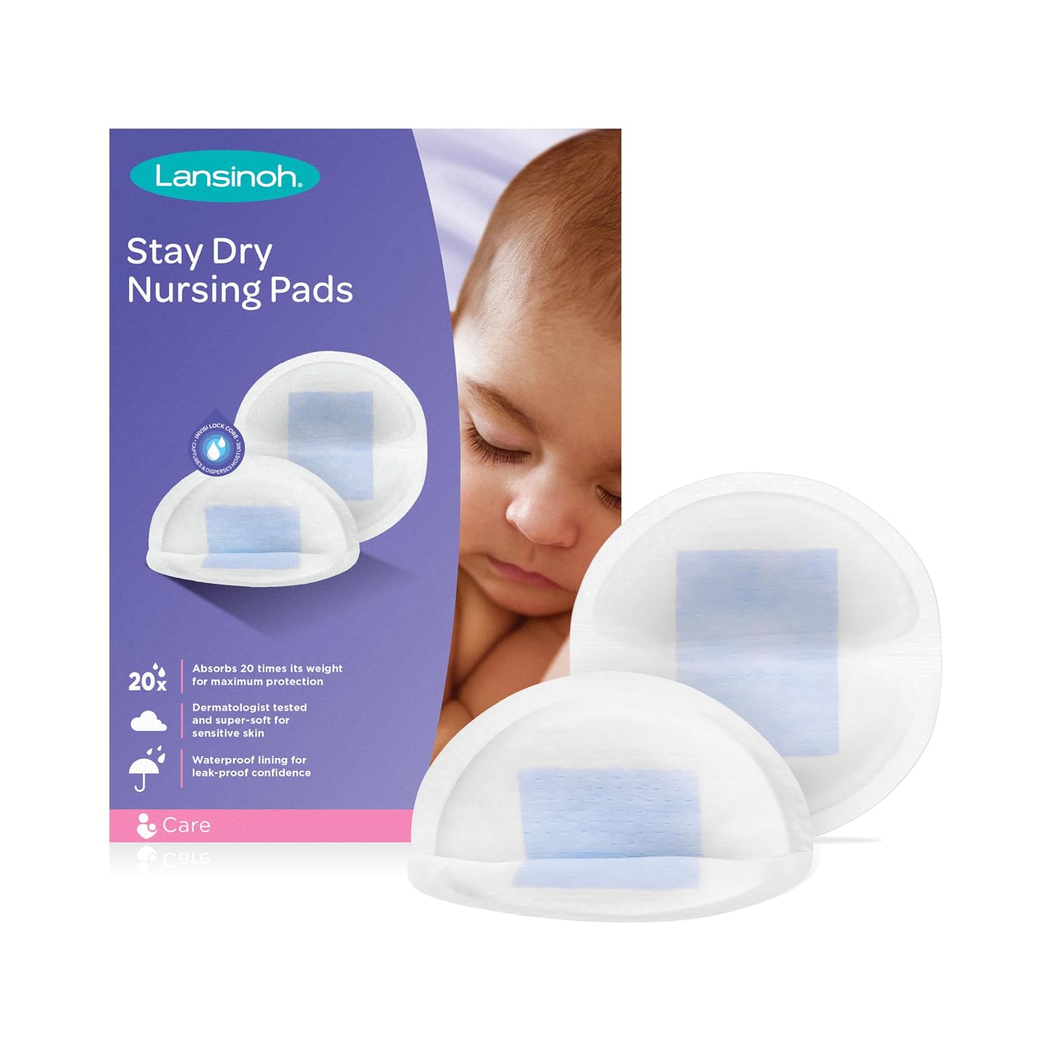 Discos Desechables Absorbentes Lansinoh Stay Dry, 60 Unidades