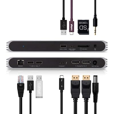 CalDigit USB-C Pro Dock - 2 x DisplayPort 1.2, Carga de 85W, Thunderbolt 3, UHS