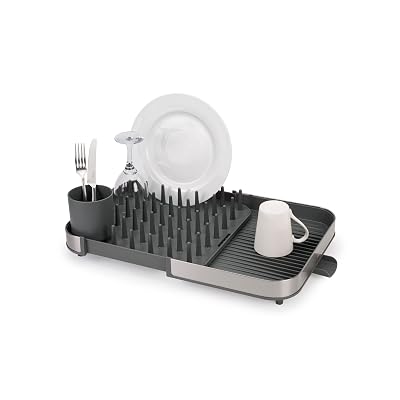Escurridor de Platos Joseph Joseph Duo Expandible con Portacubiertos Removible, D