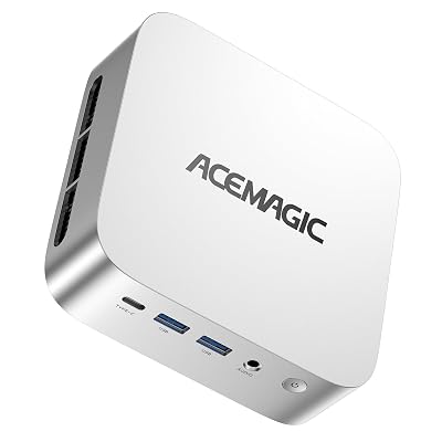 ACEMAGIC Kron K1 Mini PC AMD Ryzen R2544 16GB DDR4 RAM 256GB SSD, Triple-Screen