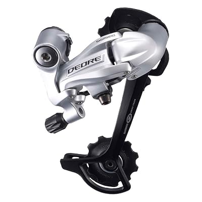 Cambio Trasero Shimano RD-M591 Deore SGS (9 Velocidades, Jaula Larga, Plateado)