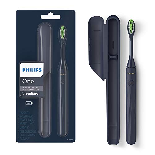 Cepillo de Dientes a Batería Philips One by Sonicare, 1 Cabezal, Azul Medianoche