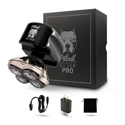 Skull Shaver Pitbull Silver PRO con Estuche de Viaje