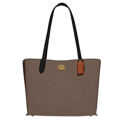 Bolso Coach para Mujer de Piel con Bloques de Color y Interior de Lona Revestida con Firma Willow To