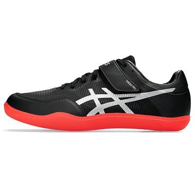 Zapato de Atletismo ASICS Unisex Throw PRO 3 Track & Field, 9.5M / 11W, Negro/Pure Silver