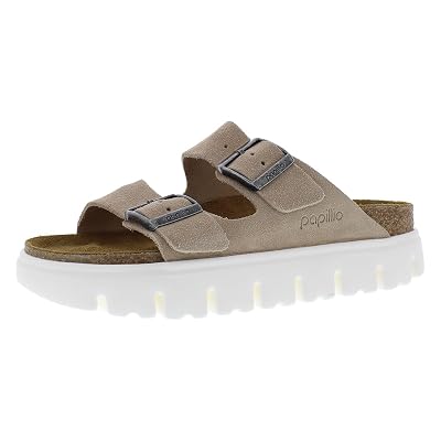 Sandalias Birkenstock Arizona Chunky para Mujer, Warm Sand, Tan, 5-5.5 Narrow US