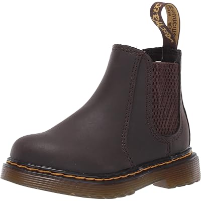 Botas Chelsea Dr. Martens 2976 para Niño Pequeño (Toddler) Marrón Oscuro Wildhorse 9 UK (US 1